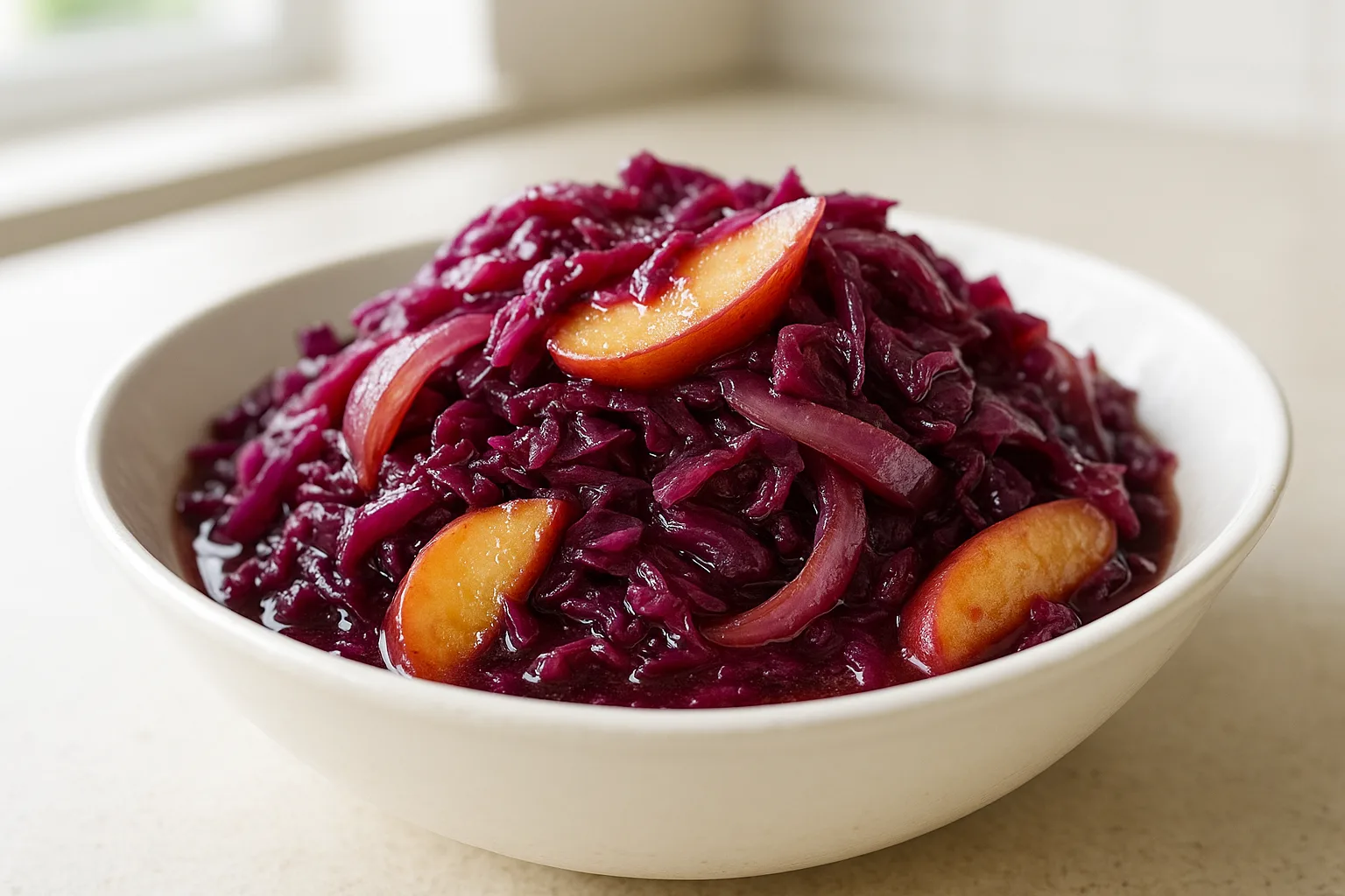 Crockpot Braised Red Cabbage