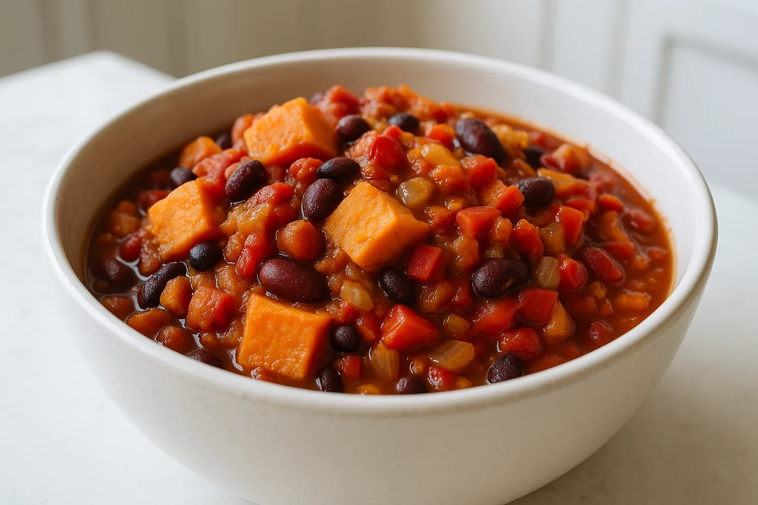 Crockpot Sweet Potato Chili