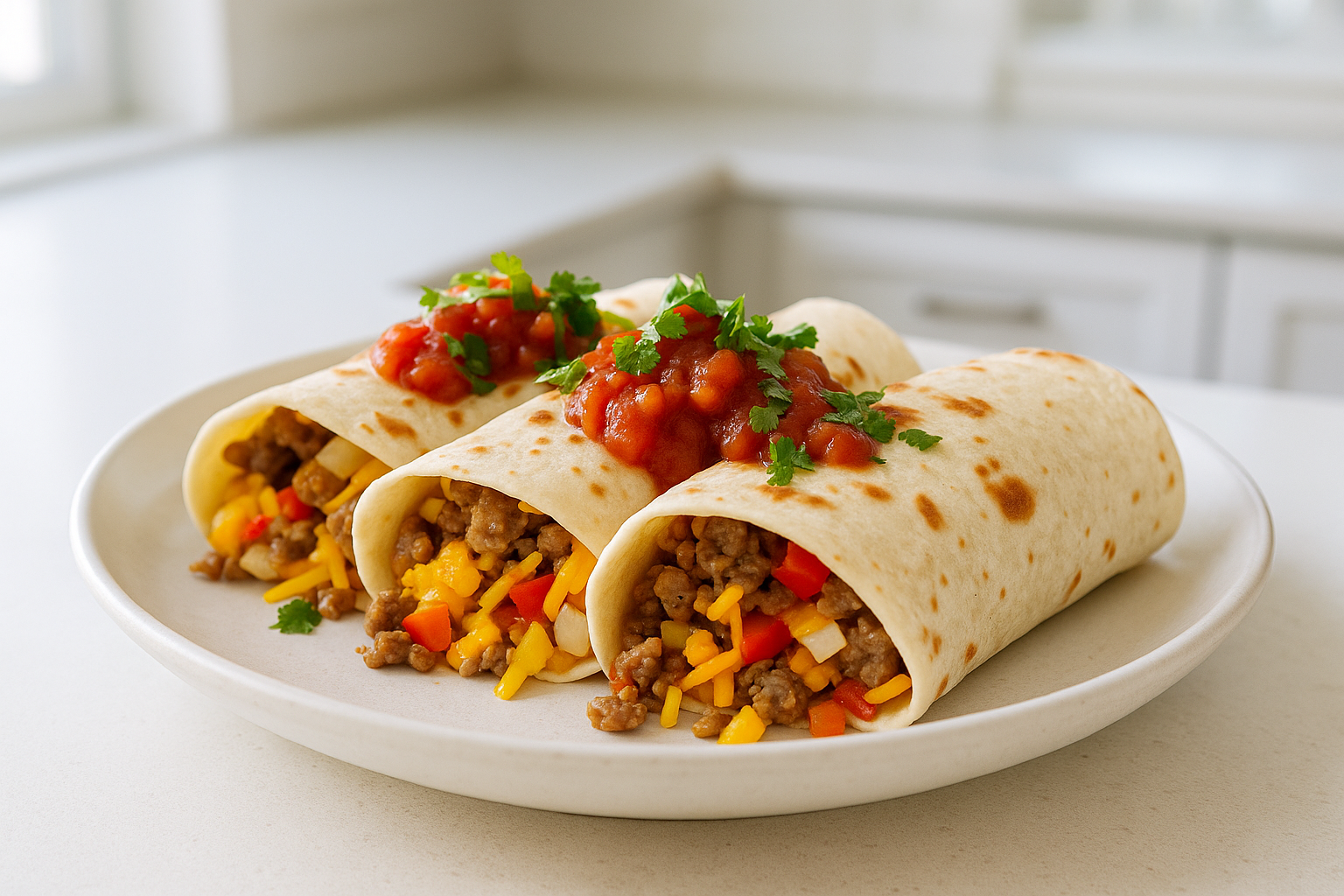 Crockpot Breakfast Burritos Recipe