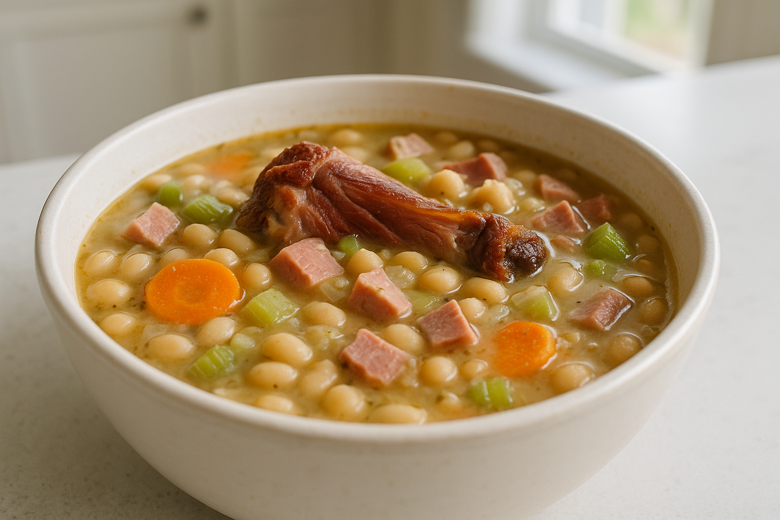 Crockpot Ham And Bean Soup Recipe