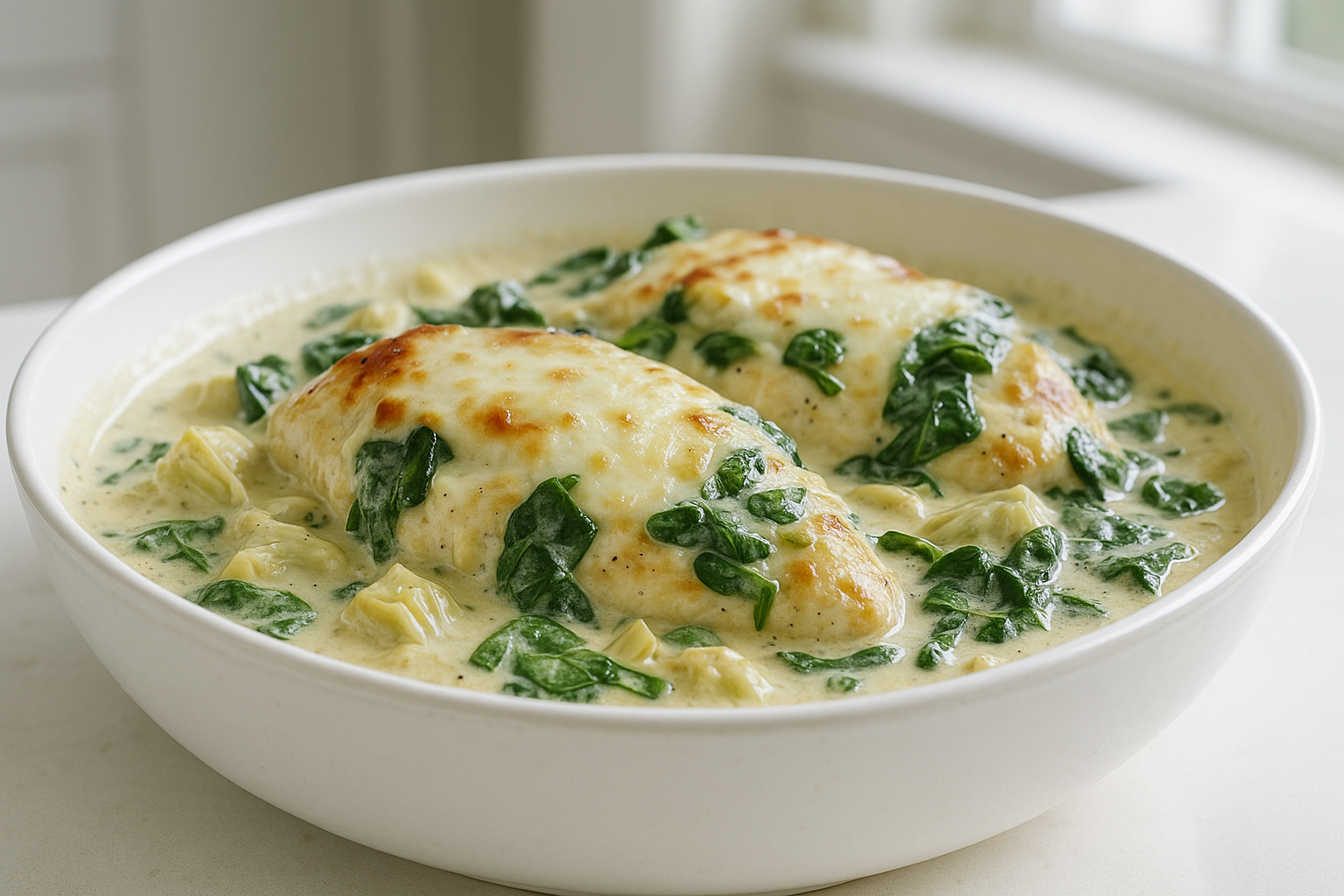 Crockpot Keto Spinach Artichoke Chicken Recipe