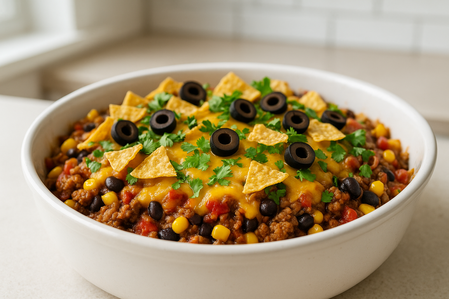 Crockpot Taco Casserole Recipe