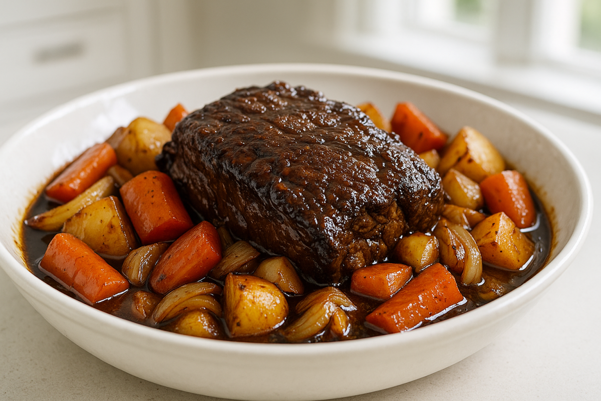 Crockpot Balsamic Beef Roast