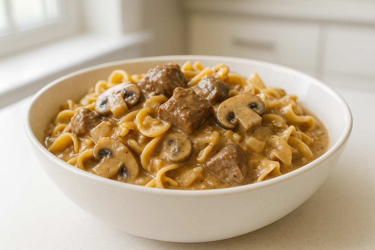 Crockpot Beef Stroganoff