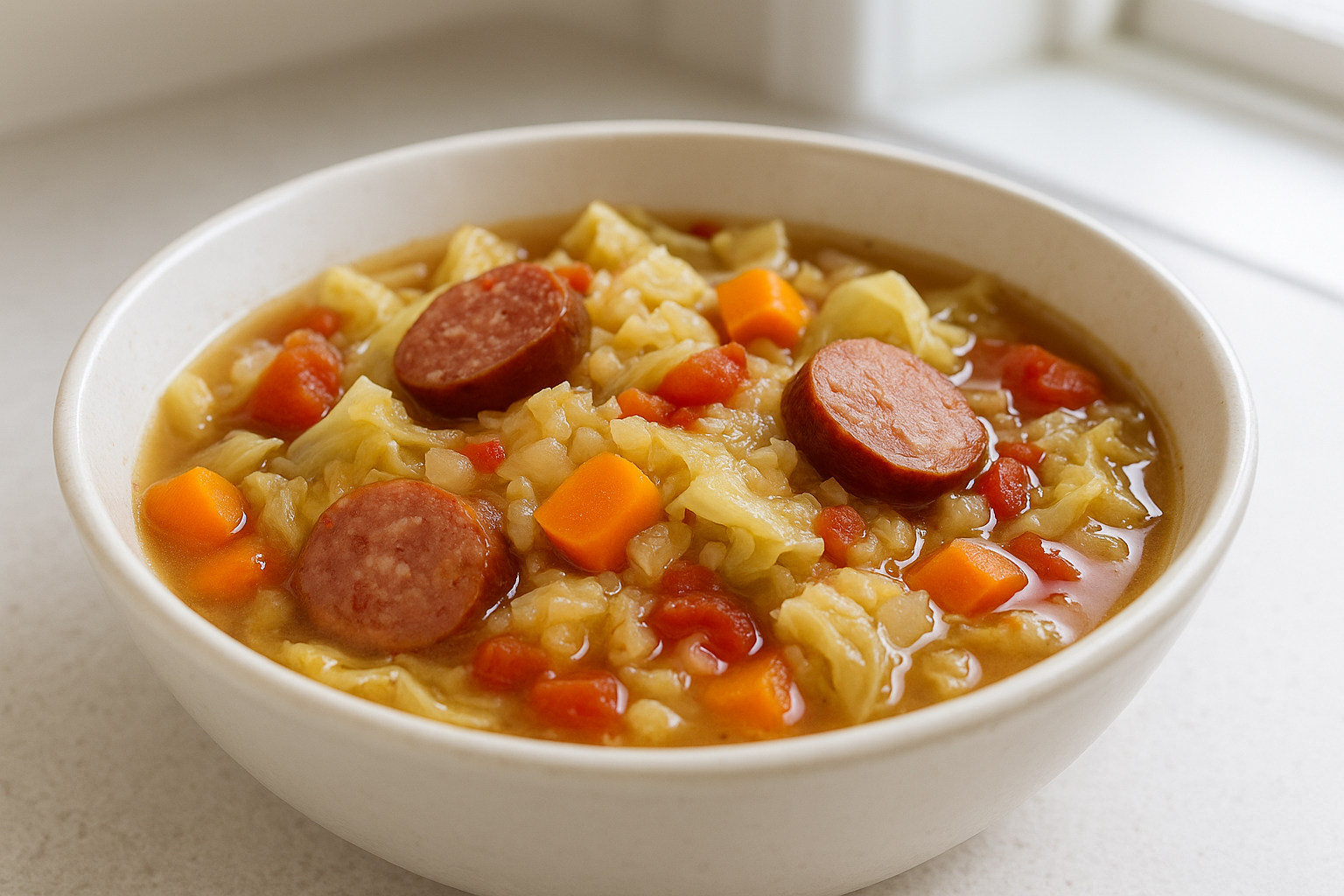 Crockpot Cabbage And Sausage Stew Recipe