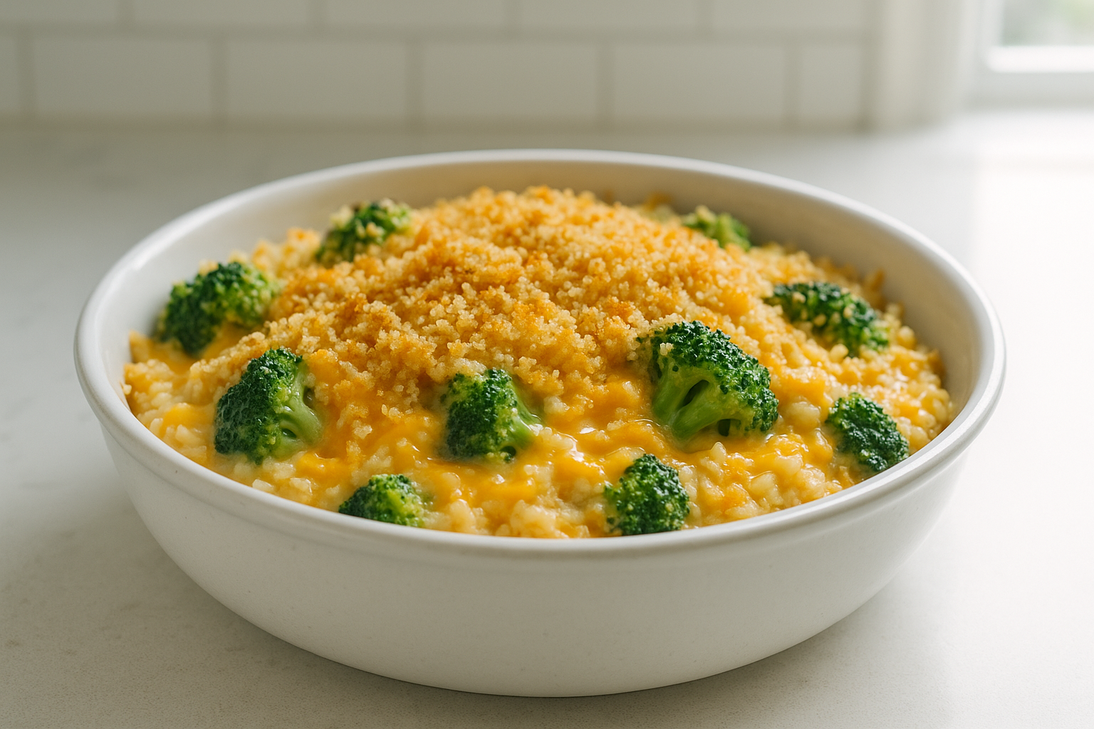 Crockpot Cheddar Broccoli Casserole Recipe
