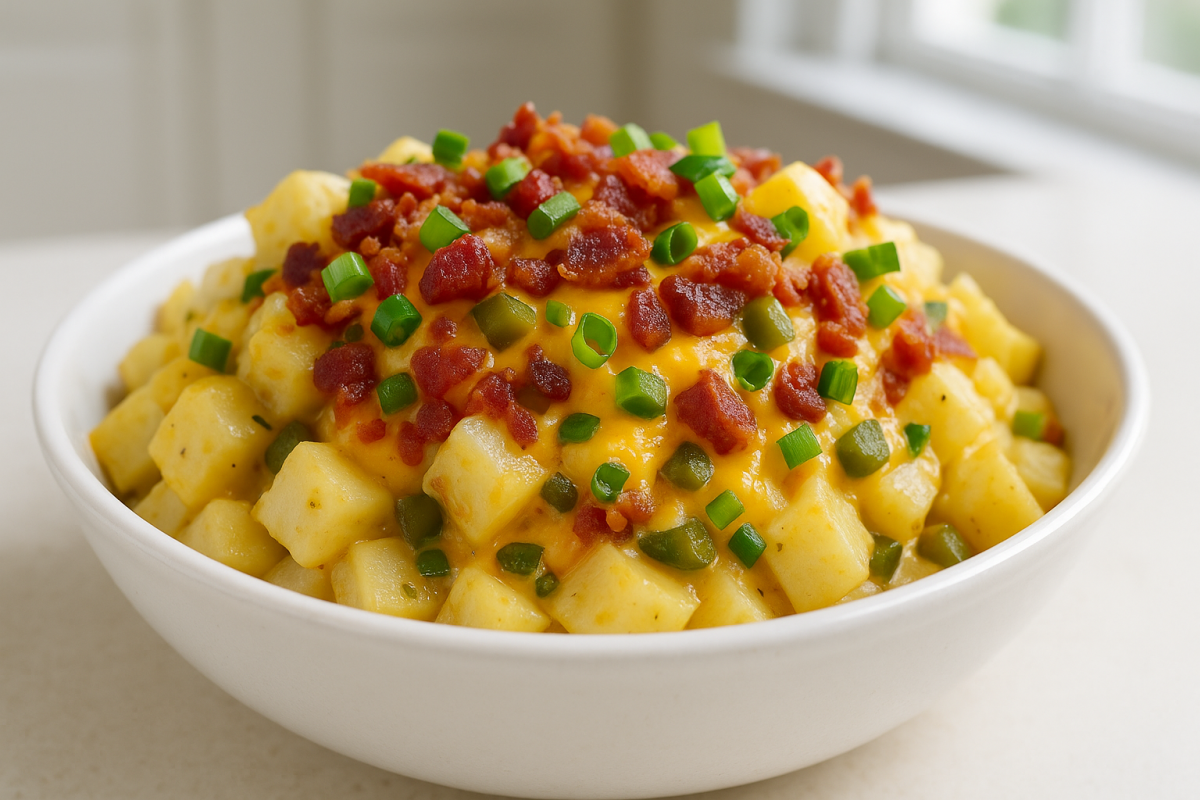 Crockpot Cheesy Potato Bake