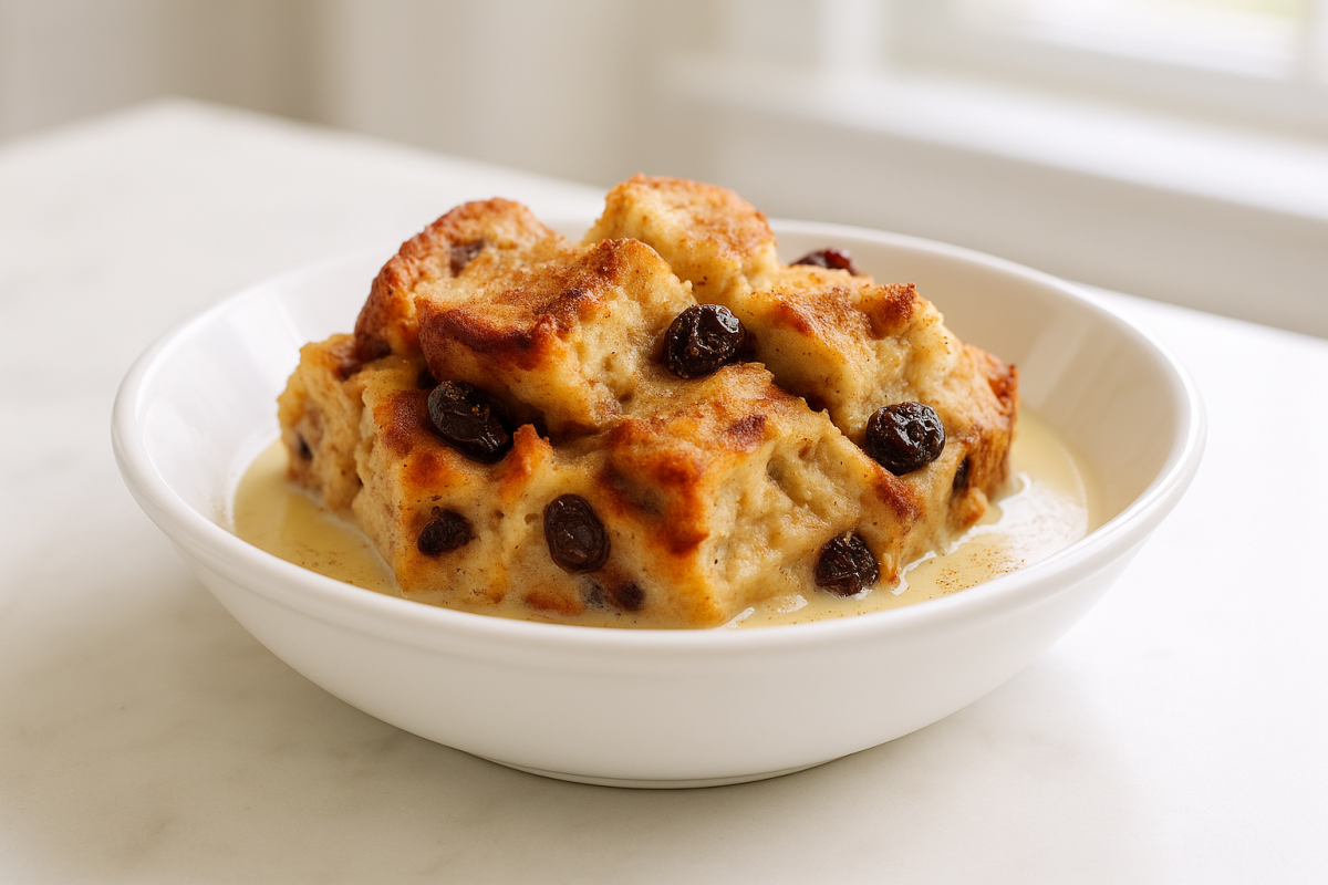 Crockpot Cinnamon Raisin Bread Pudding