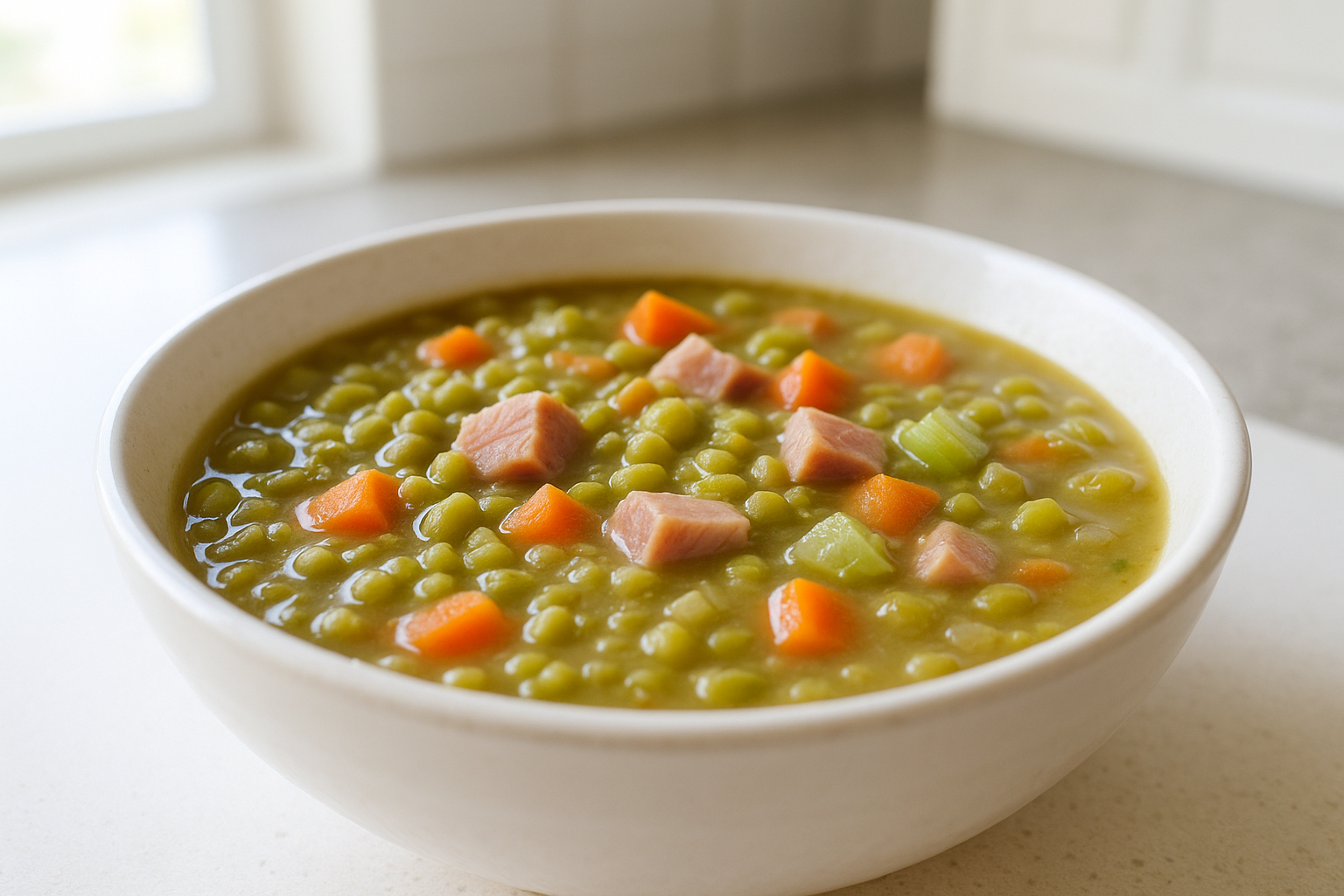 Crockpot Green Split Pea Soup Recipe