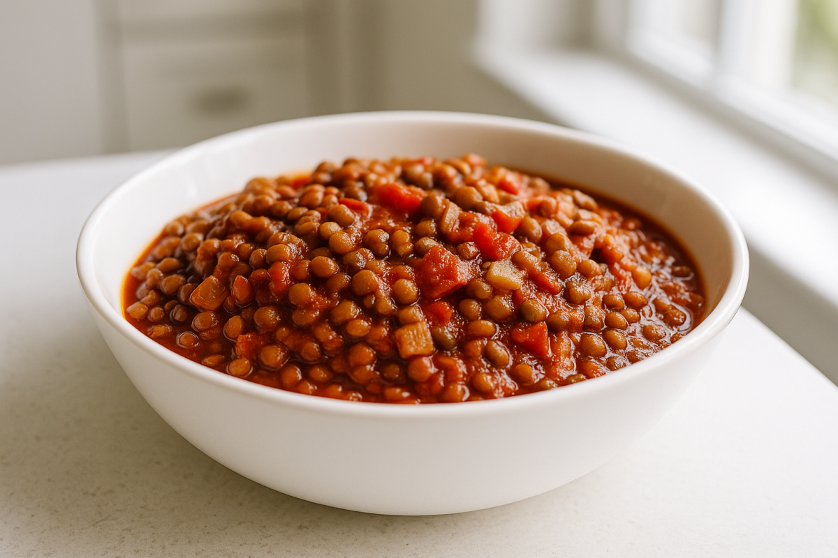 Crockpot Lentil Sloppy Joes