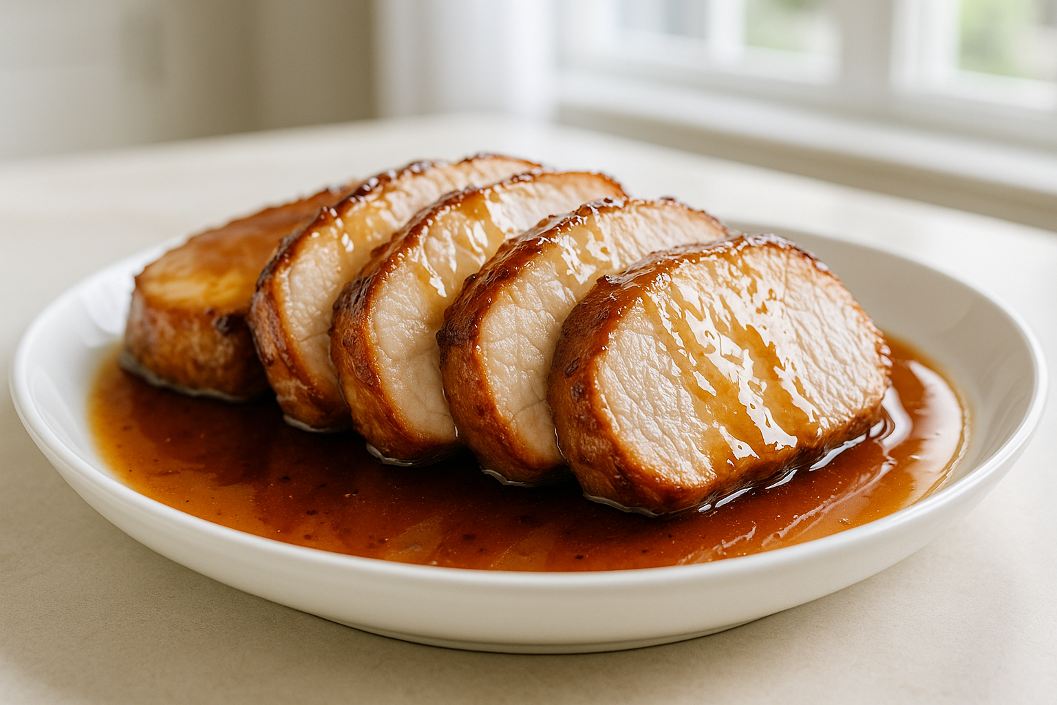 Crockpot Maple Glazed Pork Loin Recipe
