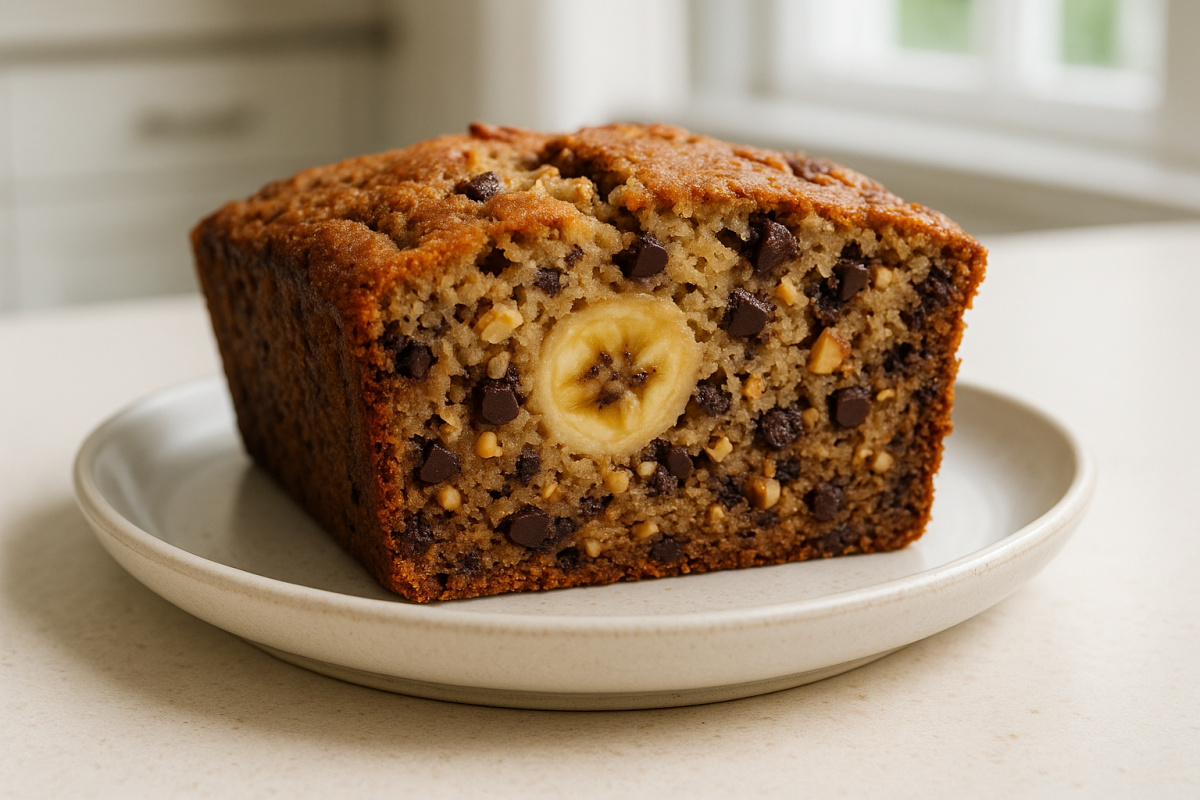 Crockpot Peanut Butter Banana Bread