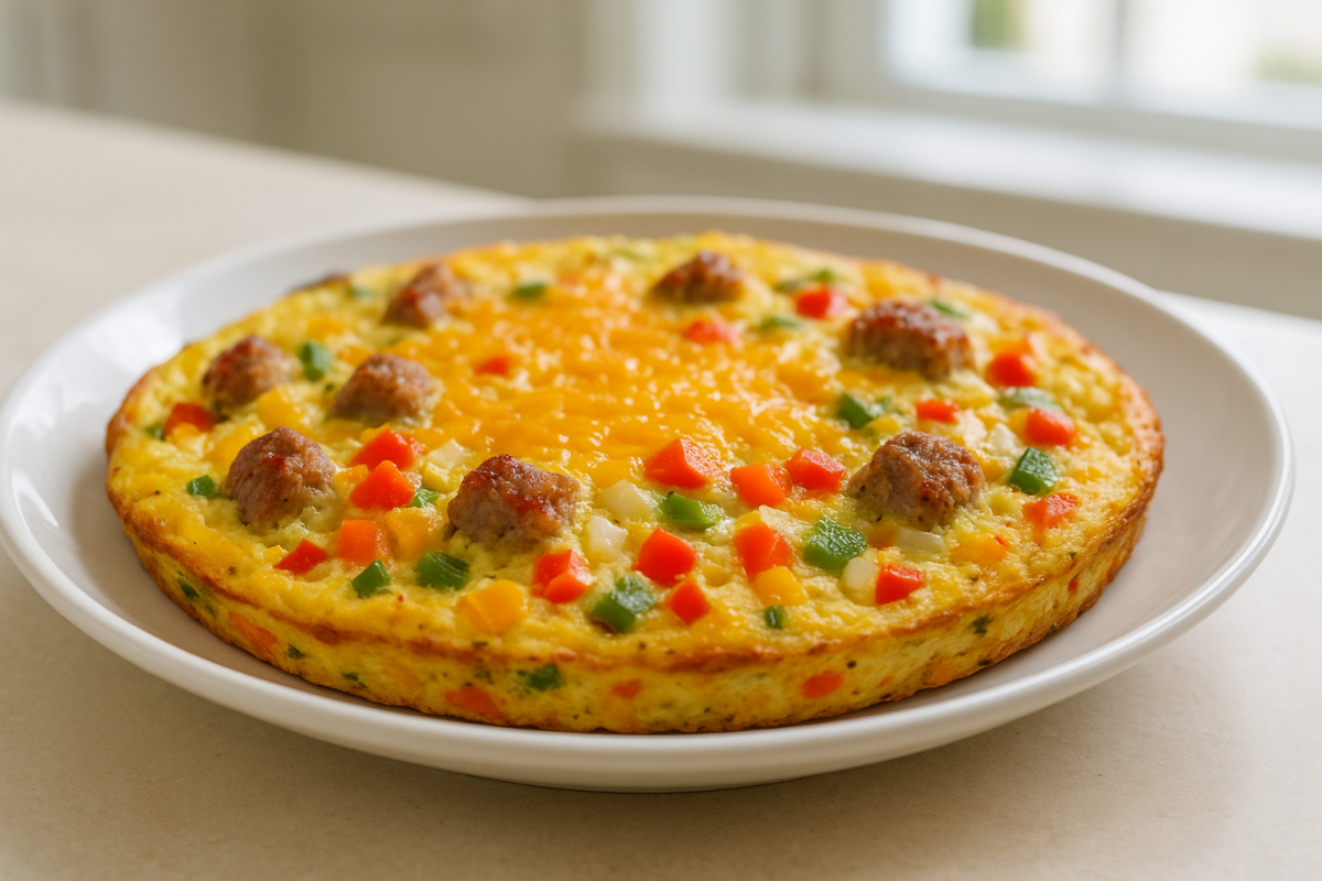 Crockpot Sausage Brunch Frittata
