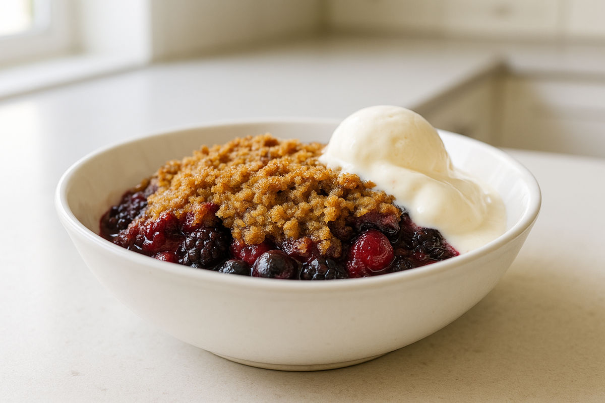 Crockpot Berry Cobbler