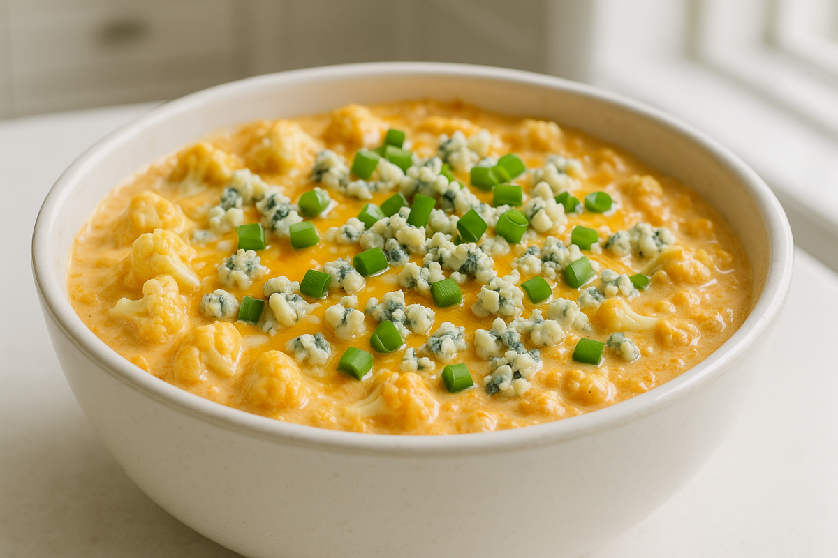 Crockpot Buffalo Cauliflower Dip
