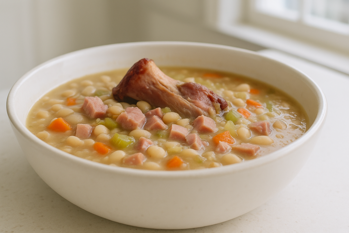 Crockpot Ham and Bean Soup