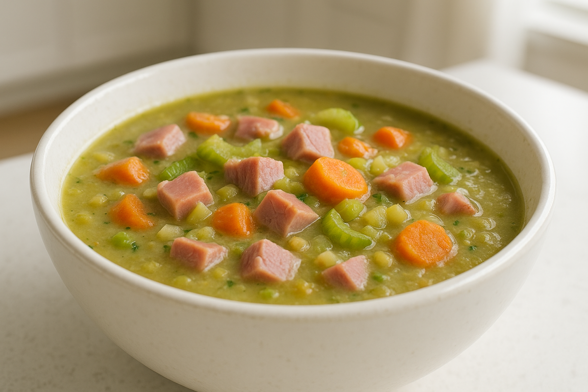 Crockpot Ham and Split Pea Soup
