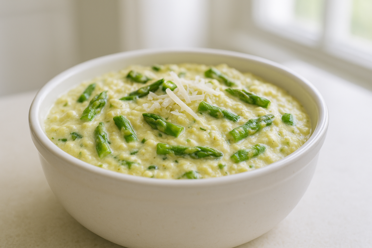 Crockpot Lemon Garlic Asparagus Dip