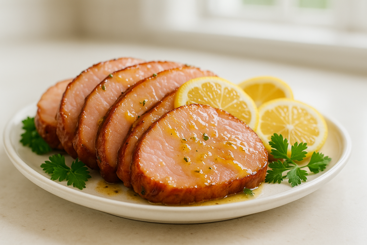 Crockpot Lemon Herb Ham