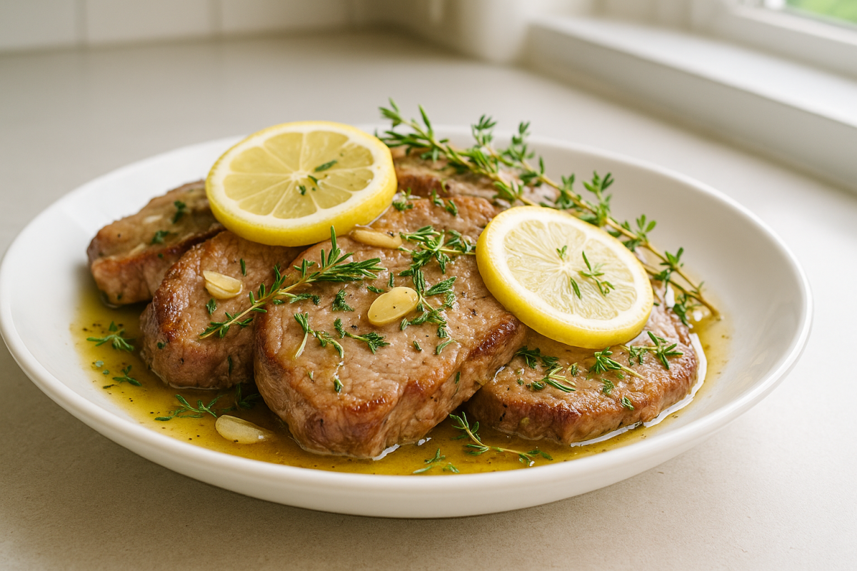 Crockpot Lemon Herb Pork