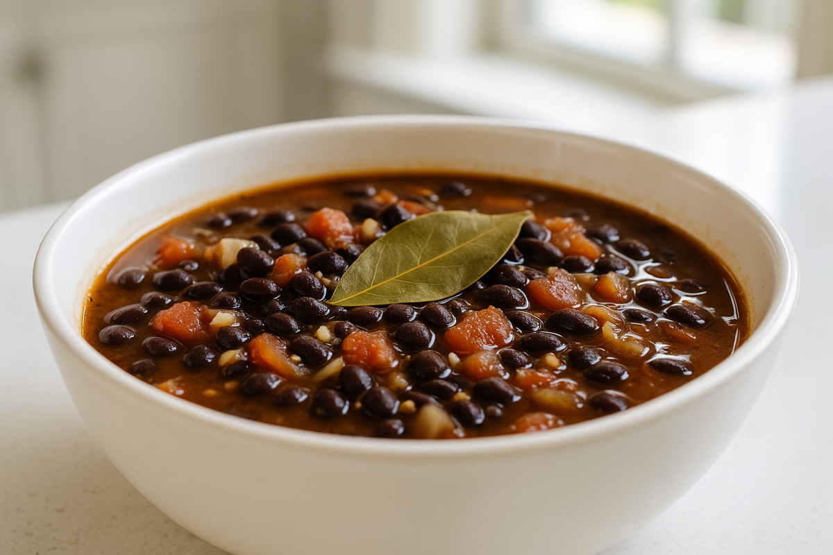 Crockpot Smoky Black Bean Soup