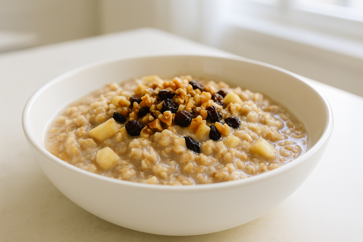 Crockpot Apple Cinnamon Steel-Cut Oatmeal