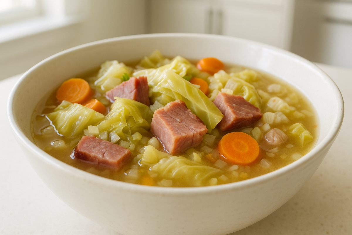 Crockpot Ham and Cabbage