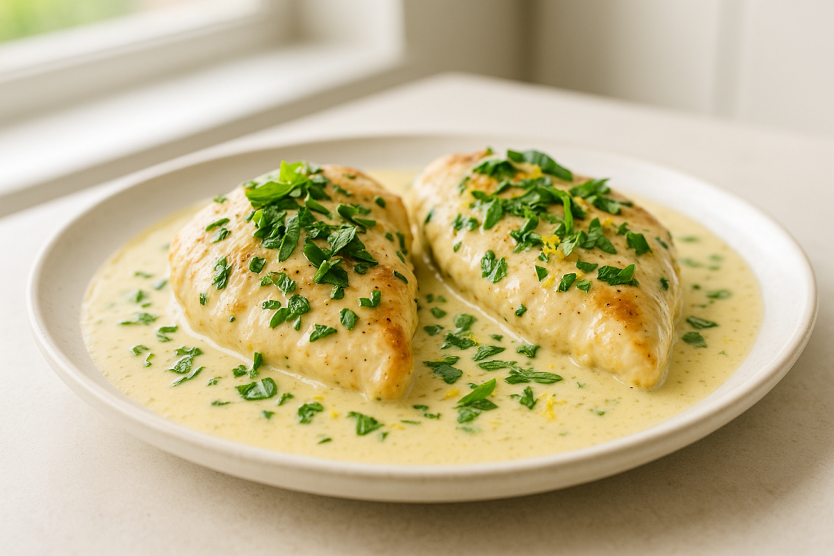 Crockpot Lemon Basil Chicken