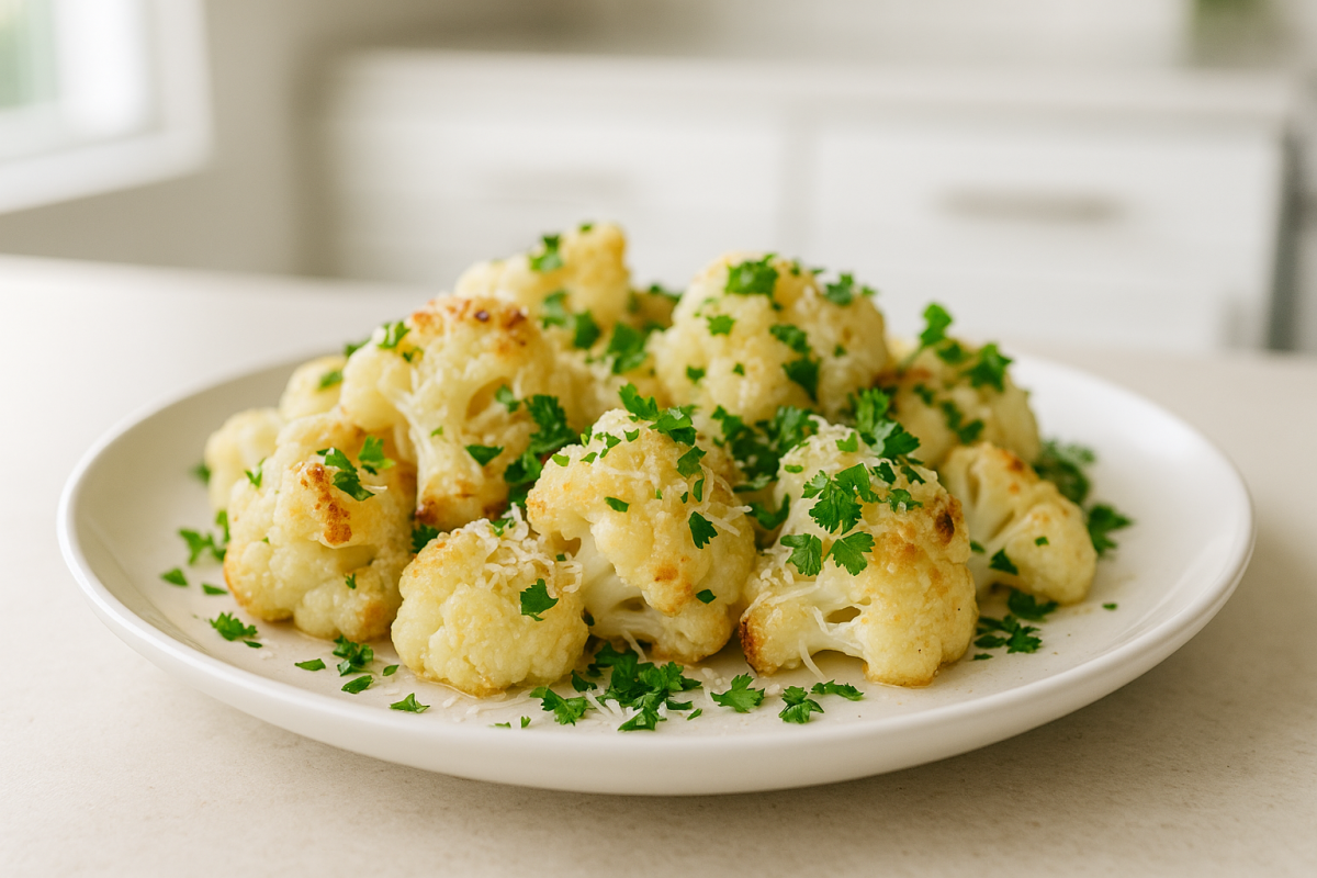 Crockpot Lemon Herb Cauliflower Casserole