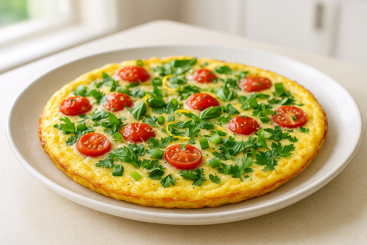 Crockpot Lemon Herb Frittata