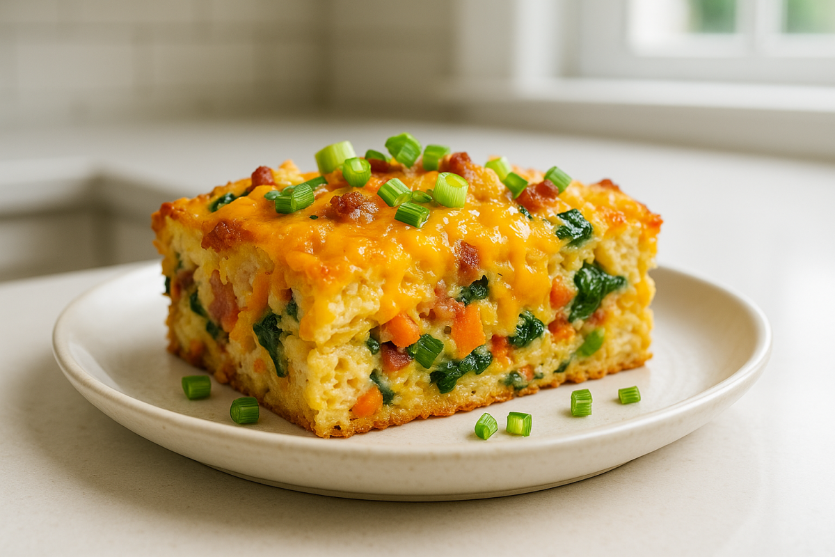 Crockpot Lemon Spring Onion Brunch Casserole