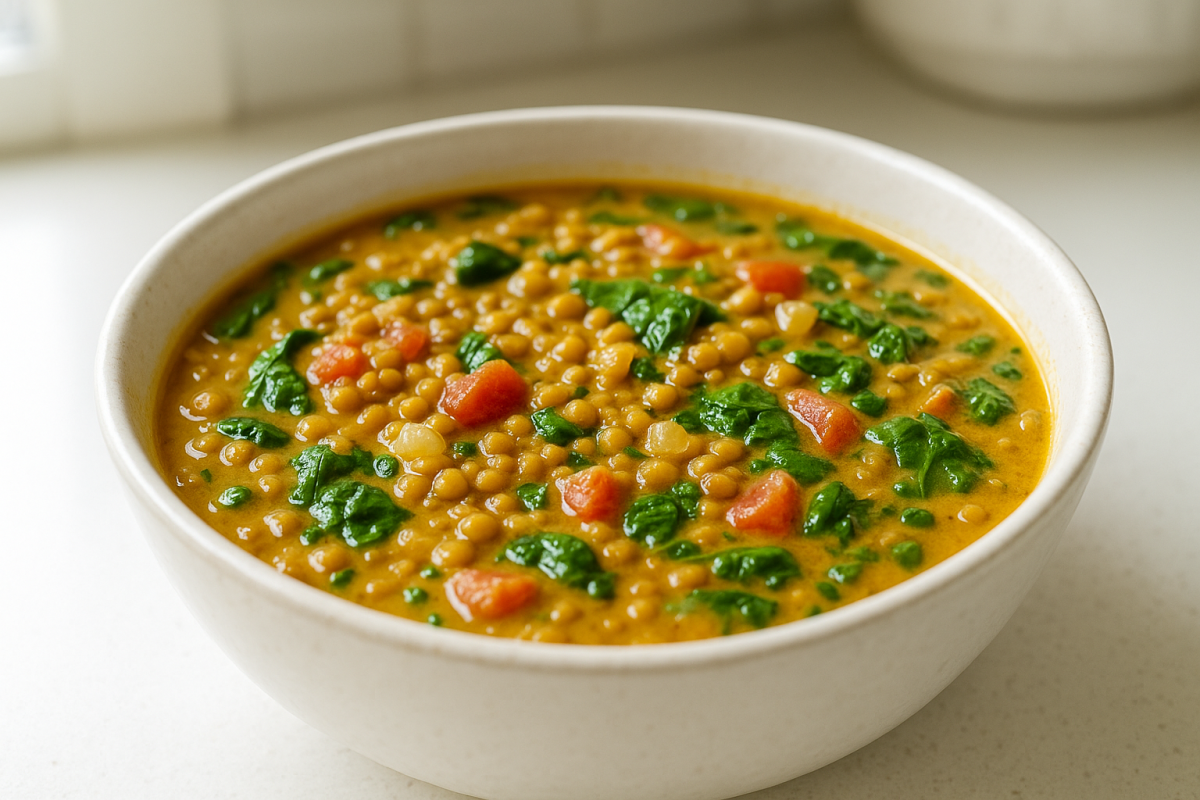 Crockpot Lentil Curry Soup