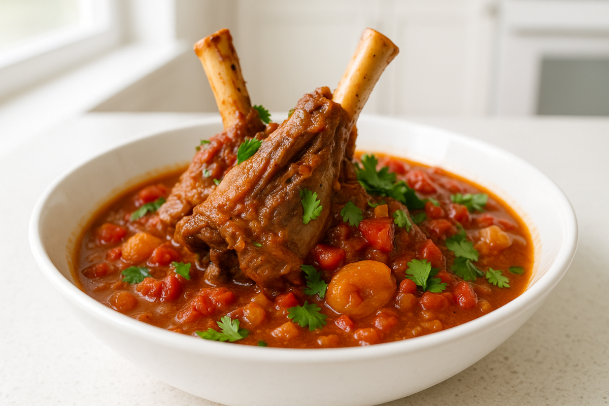 Crockpot Moroccan Spiced Lamb Shanks