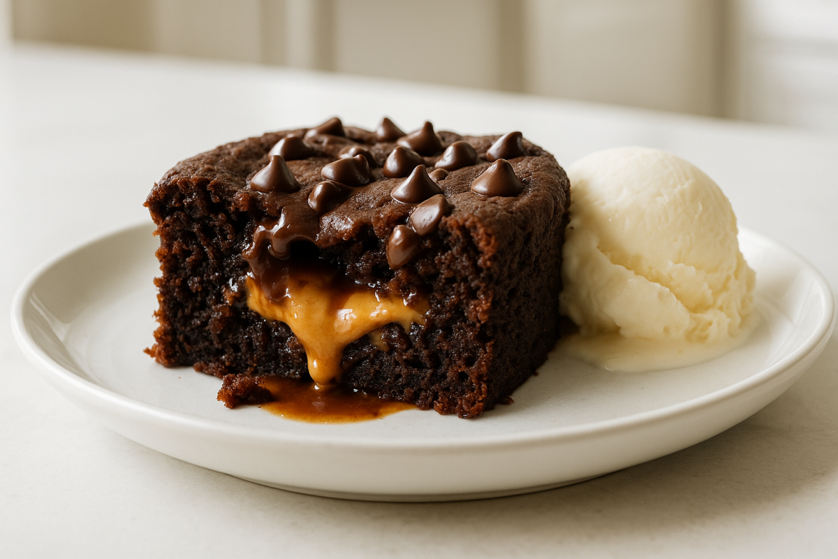 Crockpot Peanut Butter Chocolate Cake
