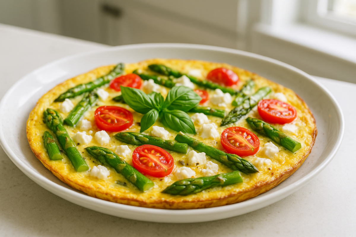 Crockpot Spring Asparagus Frittata