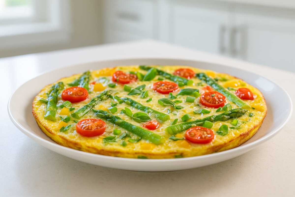 Crockpot Spring Vegetable Frittata