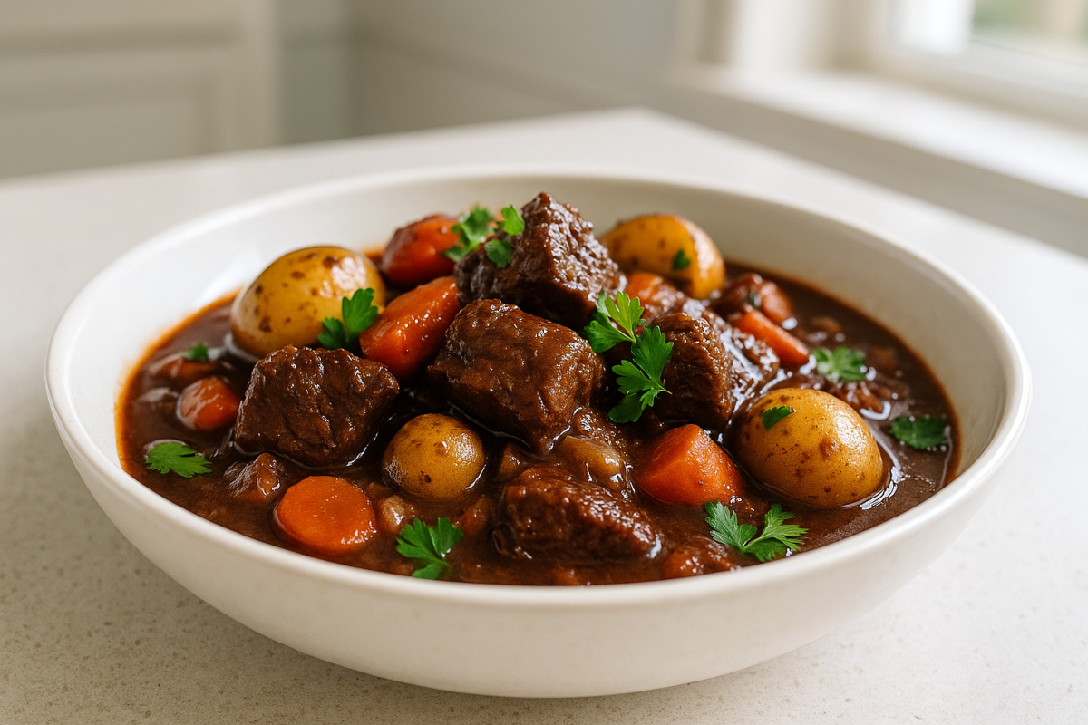 Crockpot Beef Bourguignon