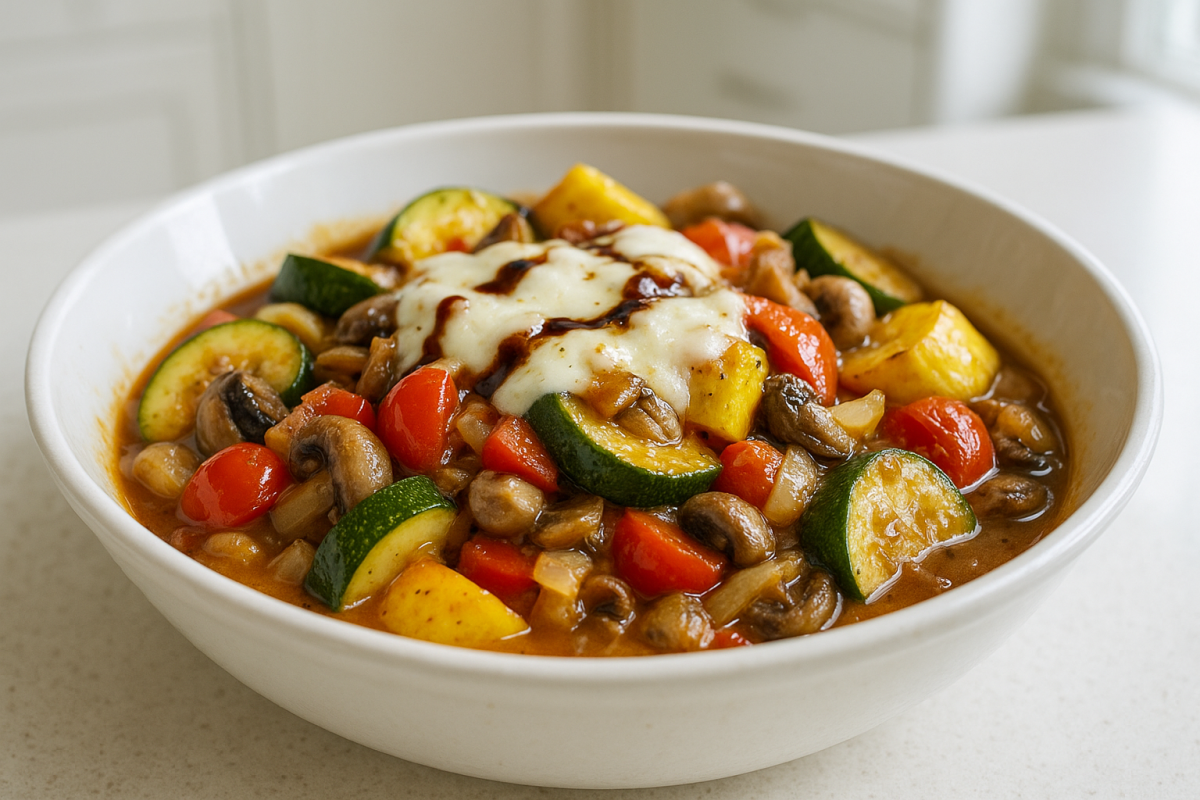 Crockpot Herbed Summer Vegetable Casserole