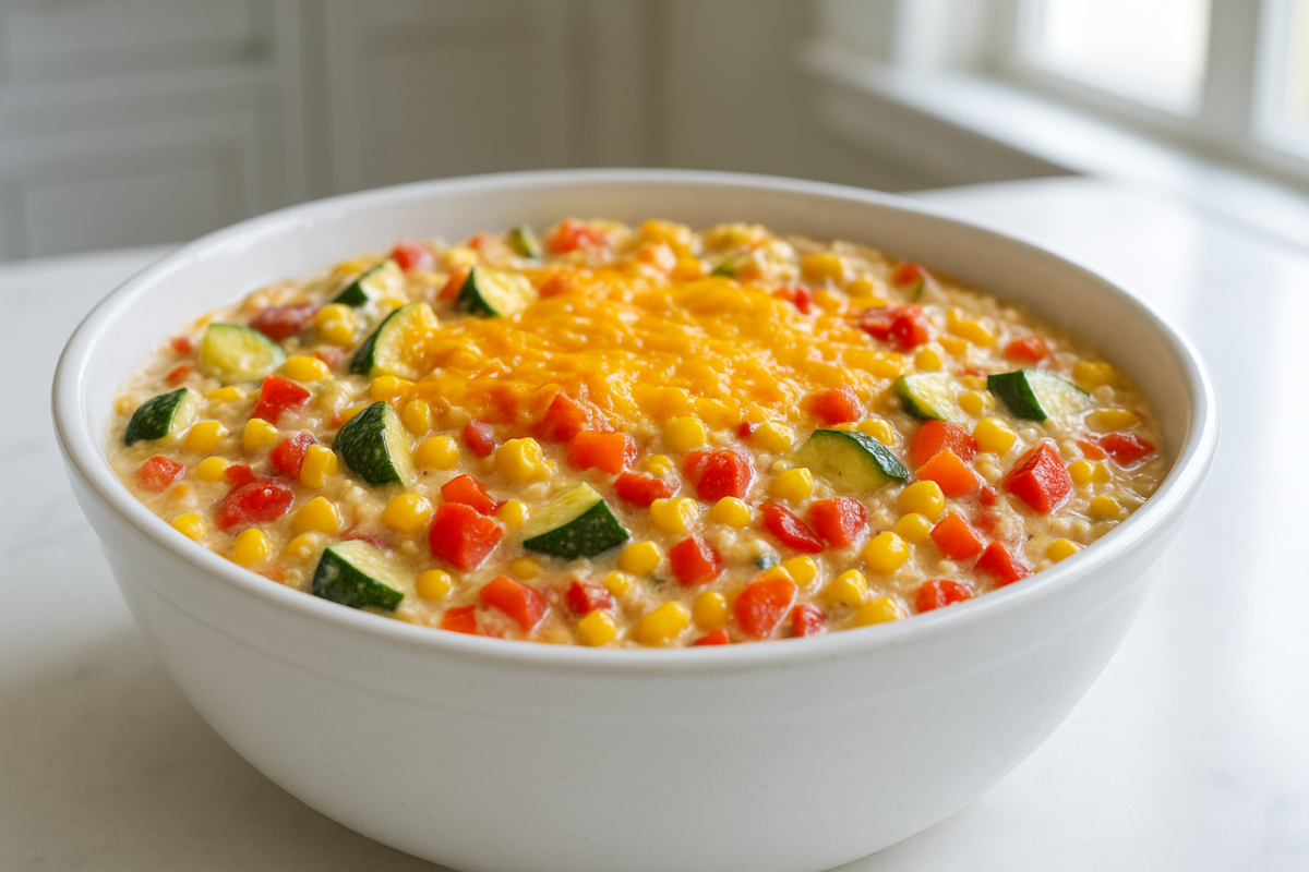 Crockpot Summer Vegetable Dip