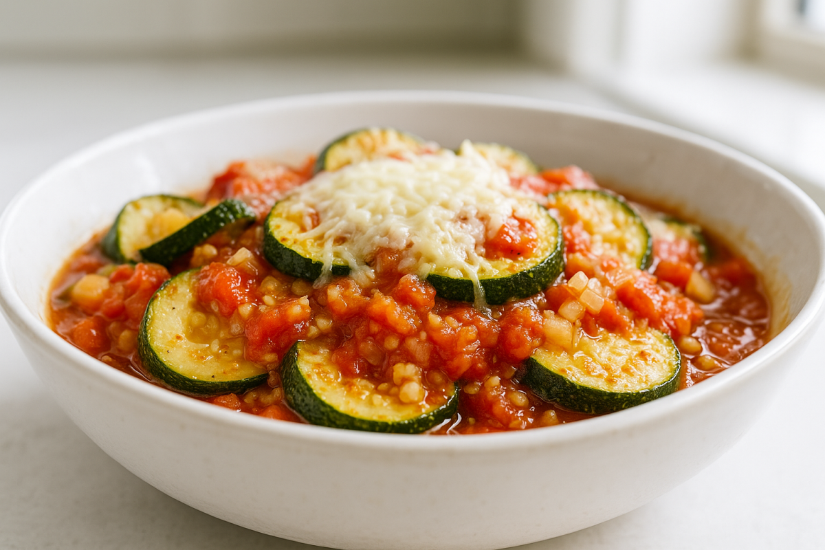 Crockpot Zucchini and Tomato Casserole